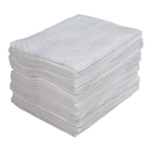Premium Laminated (SMS) Sorbent Pads, Oil Only, 15" x 17", 25 gal. Absorbancy Groupe Belzile Dickner