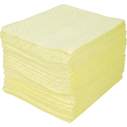 Premium Bonded Sorbent Pads, Hazmat, 15" x 18", 30 gal. Absorbancy Groupe Belzile Dickner