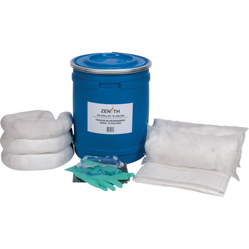Trousse de lutte contre les d&eacute;versements pour camion, Huile seulement, Baril, Absorbance de 10 gal. US Groupe Belzile Dickner