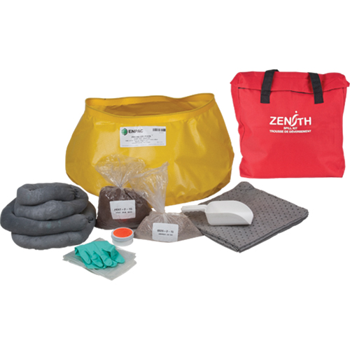 Trousse de lutte contre les d&eacute;versements pour l'ouest du canada, Universel, Sac, Absorbance de 17 gal. US Groupe Belzile Dickner