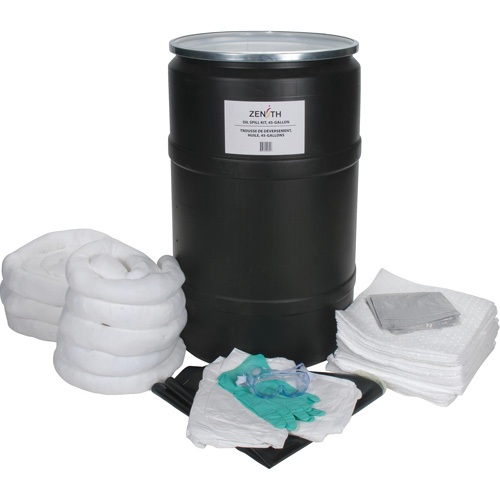 Spill Kit, Oil Only, Drum, 55 US gal. Absorbancy Groupe Belzile Dickner