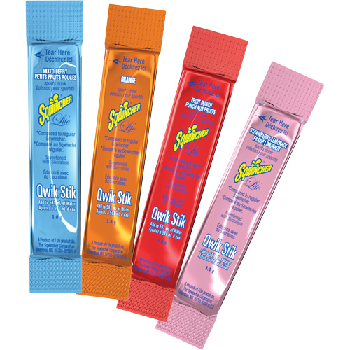 Sqwincher&reg; ZERO&reg; Qwik Stik Rehydration Drink, Powder, Orange Groupe Belzile Dickner