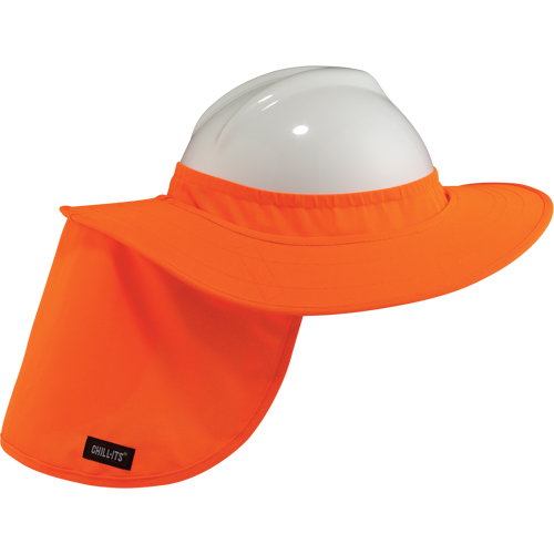 Rebords pour casques de s&eacute;curit&eacute; 6660 Chill-Its, Orange haute visibilit&eacute; Groupe Belzile Dickner