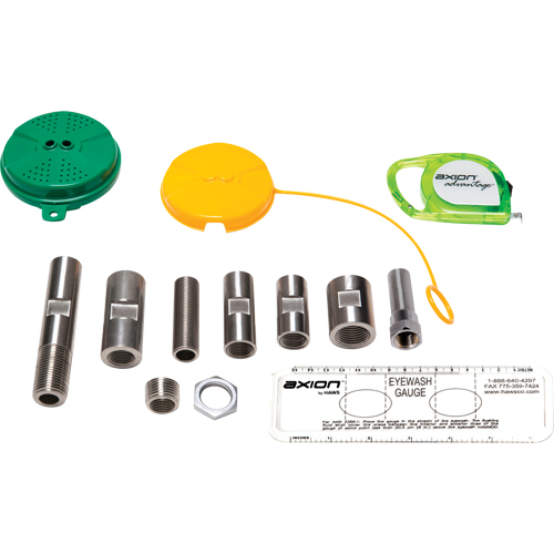 Trousse de mise &agrave; niveau pour douche oculaire/faciale Axion Advantage avec t&ecirc;te de douche oculaire/faciale en plastique ABS vert Groupe Belzile Dickner
