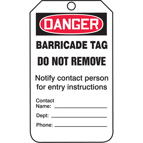 Safety Tags, Plastic, 3-3/8" W x 5-3/4" H, English Groupe Belzile Dickner