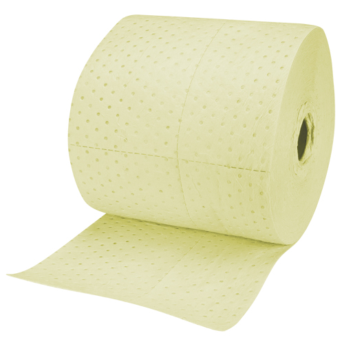 Industrial-Grade Fine Fibre Sorbent Rolls, Heavyweight, 150' L x 15" W, 35 Gal. Absorbancy Groupe Belzile Dickner