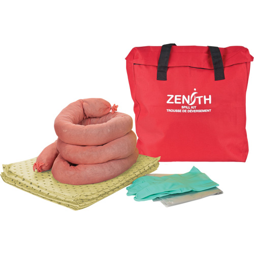 Trousse &eacute;conomique de lutte contre les d&eacute;versements, Mati&egrave;res dangereuses, Sac, Absorbance de 5 gal. US Groupe Belzile Dickner