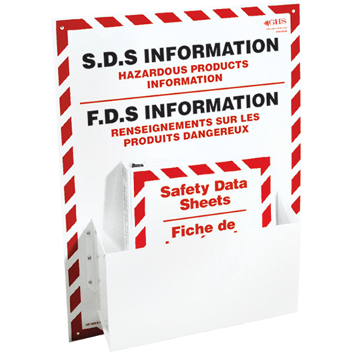 Postes d'information de fiches de donn&eacute;es de s&eacute;curit&eacute;, Anglais & français, Compris reliures Groupe Belzile Dickner