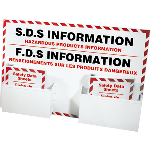Postes d'information de fiches de donn&eacute;es de s&eacute;curit&eacute;, Anglais & français, Compris reliures Groupe Belzile Dickner