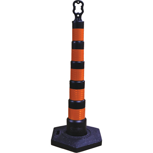 Grip N Go Trim Line Channelizers, 49" High, Black Groupe Belzile Dickner