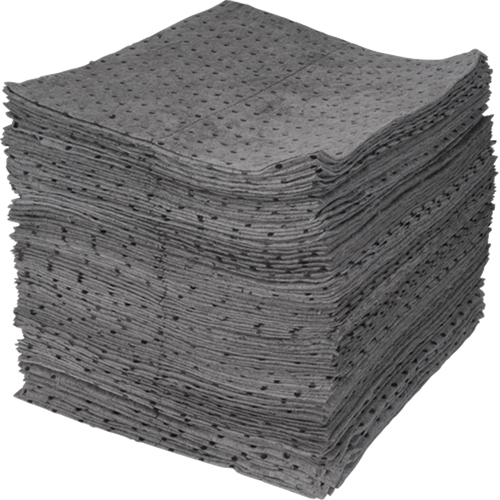 Premium Bonded Sorbent Pads, Universal, 15" x 17", 30 gal. Absorbancy Groupe Belzile Dickner