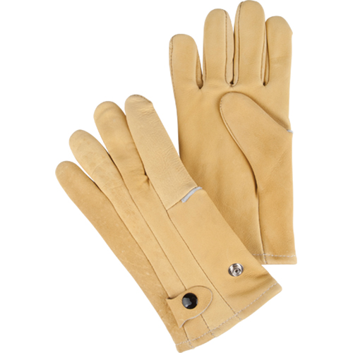 Driver's Style Gloves, Large, Grain Cowhide Palm, Fleece Inner Lining Groupe Belzile Dickner