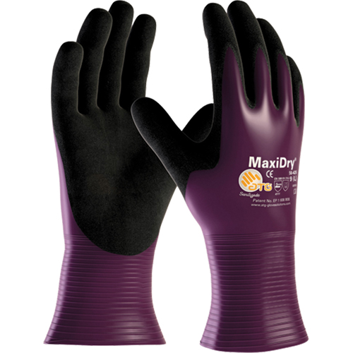 Gants ATG MaxiDry 56-426, 7/Petit, R&ecirc;vetement Nitrile, Calibre 15, Enveloppe en Nylon Groupe Belzile Dickner