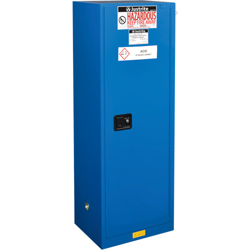 Armoires &eacute;troite pour rangement de mati&egrave;res dangereuses Sure-Grip Ex, 22 gal., 23,25" x 65" x 18" Groupe Belzile Dickner
