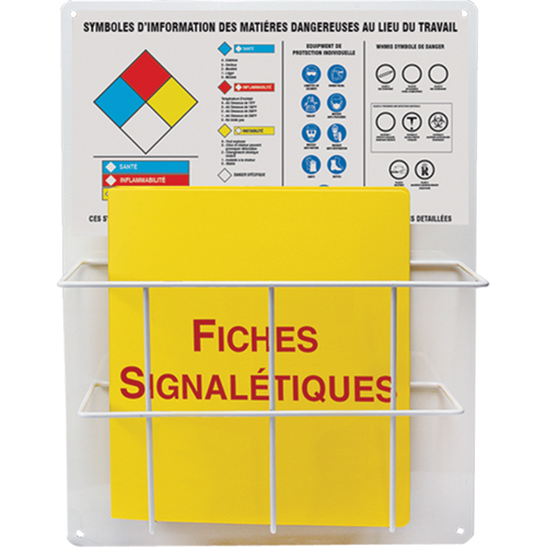 Panneaux de style panier pour mati&egrave;res dangereuses, Français, Compris reliures Groupe Belzile Dickner