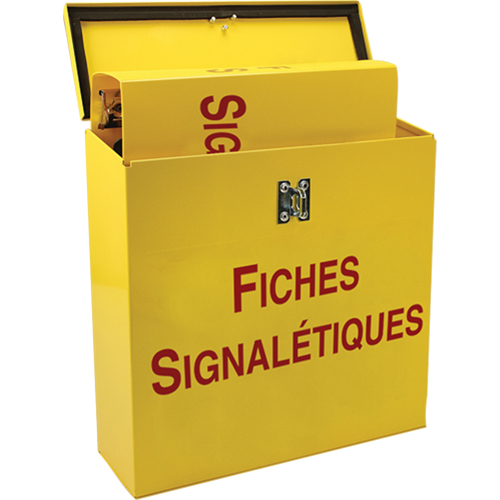 Boîte pour documents de s&eacute;curit&eacute; pour le chantier, Français, Compris reliures Groupe Belzile Dickner