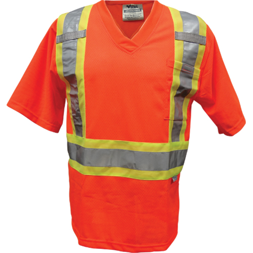 T-shirt de s&eacute;curit&eacute; en maille, Polyester, Petit, Orange Groupe Belzile Dickner