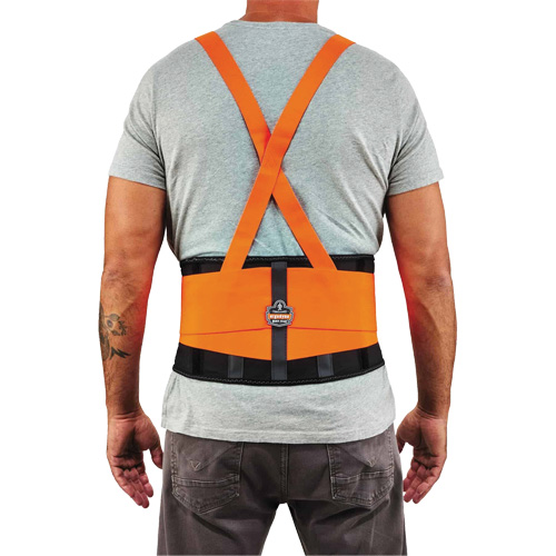 Ceinture de support dorsal haute visibilit&eacute; en &eacute;lasthanne ProFlex 100HV, &eacute;lastique, Petit Groupe Belzile Dickner