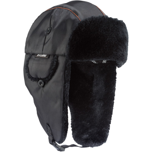N-Ferno&reg; 6802 Classic Trapper Hat, Synthetic Fur Lining, Medium/Small, Black Groupe Belzile Dickner