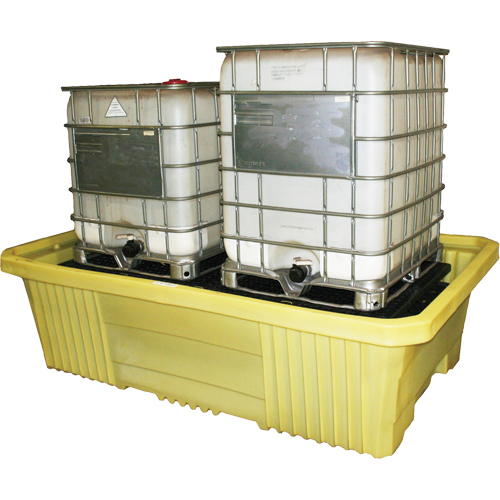 GRV double sans drain 4000i, Capacit&eacute; de d&eacute;versement 750 gal. US, 113" x 71" x 32" Groupe Belzile Dickner