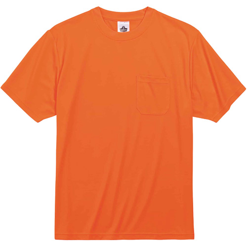 GloWear 8089 Non-Certified T-Shirt, Polyester, Small, High Visibility Orange Groupe Belzile Dickner