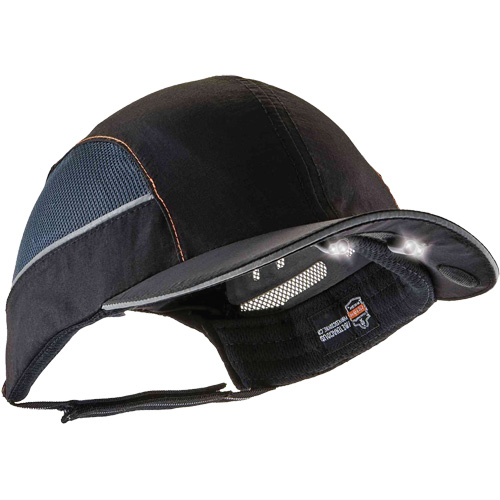 Skullerz&reg; 8960 Short Brim Bump Cap with LED Lighting, Black Groupe Belzile Dickner