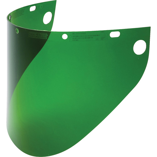 Fibre-Metal&reg; Extended View Faceshield Visor, Propionate, Green Tint Groupe Belzile Dickner