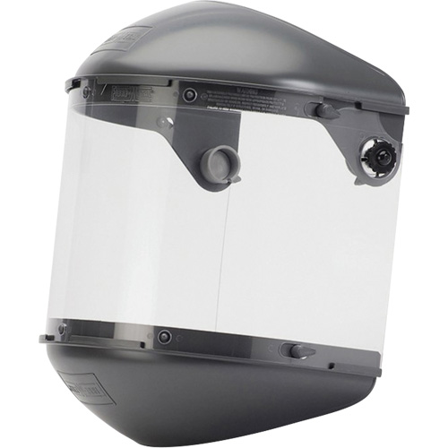Fibre-Metal Dual 4" Crown High Performance Face Shield System, Propionate, Ratchet Suspension Groupe Belzile Dickner