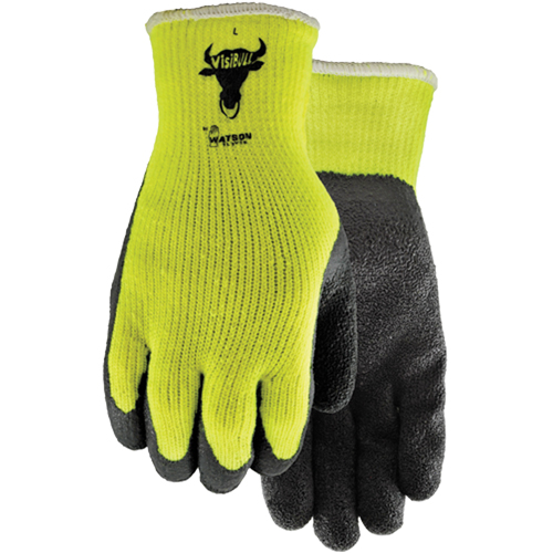 Gants Visibull 330, 7/Petit, R&ecirc;vetement Latex de caoutchouc, Enveloppe en Polyester Groupe Belzile Dickner