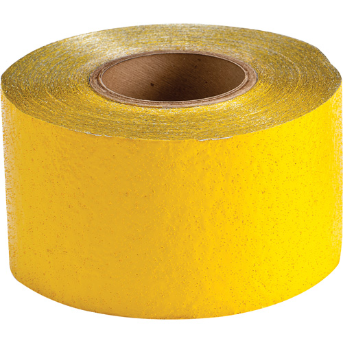 Temporary Pavement Marking Tape, 4" x 150', Retro Reflective, Yellow Groupe Belzile Dickner