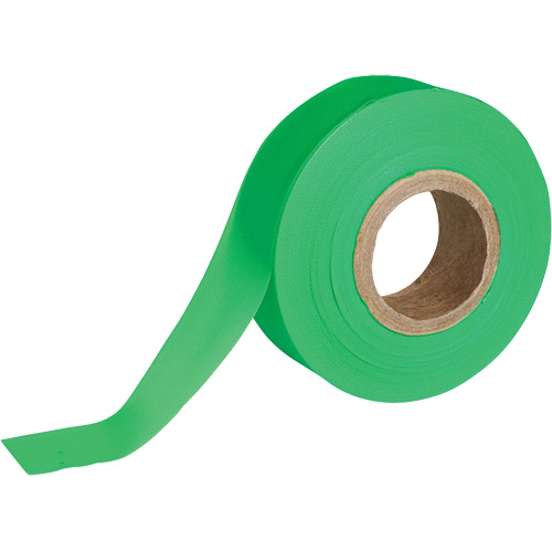 Flagging Tape, 1.188" W x 150' L, Fluorescent Green Groupe Belzile Dickner
