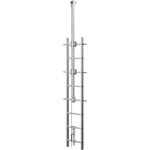 Vi-Go Continuous Ladder Climbing Safety System with Automatic Pass-Through, Stainless Steel Groupe Belzile Dickner