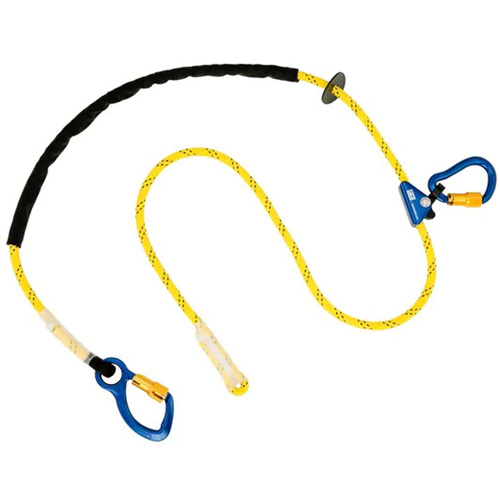 Pole Climber's Adjustable Rope Lanyard, 1 Legs, 8', CSA Class A, Nylon Groupe Belzile Dickner
