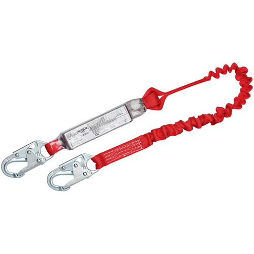 Longe &eacute;lastique antichoc PRO, 6', Point d'ancrage &agrave; Crochet mousqueton, Crochet mousqueton aux jambes, Polyester Groupe Belzile Dickner