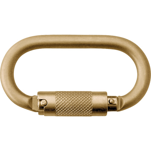 Nano-Lok Twin-Leg Fixed D-Ring Connector, Steel, 420 lbs. Capacity Groupe Belzile Dickner