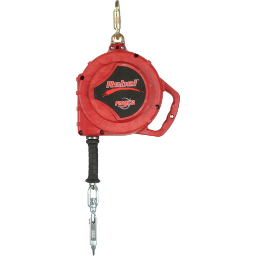 Rebel Self Retracting Lifeline, 50', Stainless Steel, Swivel Groupe Belzile Dickner