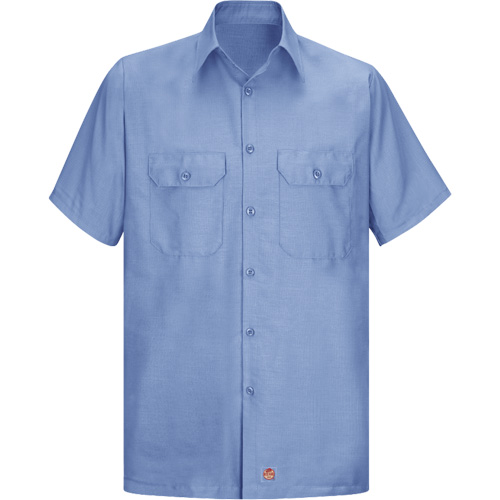 Chemise &agrave; manches courtes en tissu ind&eacute;chirable, Hommes, 3T-Grand, Bleu Groupe Belzile Dickner