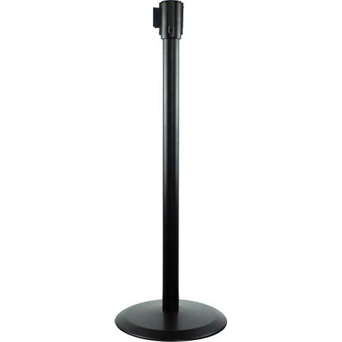 Poteaux recepteurs Slimline TensaBarrier, Hauteur de 38", Noir Groupe Belzile Dickner