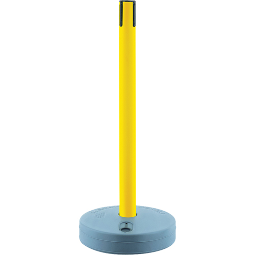 Tensabarrier ext&eacute;rieur - poteaux r&eacute;cepteurs, Hauteur de 37", Jaune Groupe Belzile Dickner