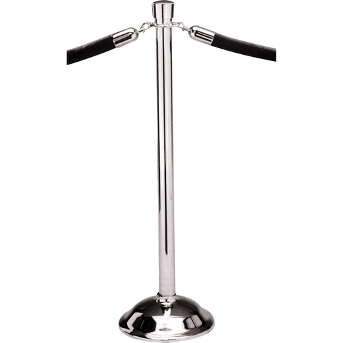 Portable Posts, 39" High, Polished Chrome Groupe Belzile Dickner