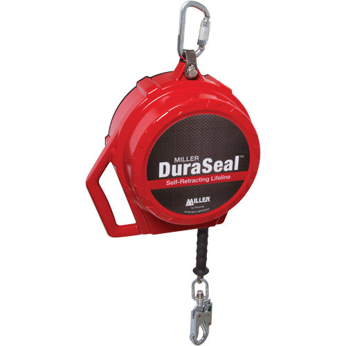 Cordage de s&eacute;curit&eacute; autor&eacute;tractable Miller DuraSeal, 50', Acier inoxydable, Pivotant Groupe Belzile Dickner