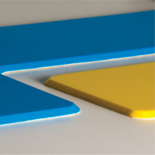 Armor Stripe Lean/5S Markers, T, 6" L x 6" W, Yellow, Plastic Groupe Belzile Dickner