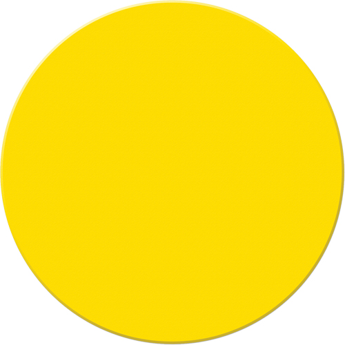 Marqueurs all&eacute;g&eacute;e/5S Armor Stripe, Cercle, 6" lo x 6" la, Jaune, Plastique Groupe Belzile Dickner