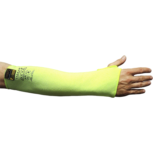 Cut Resistant Sleeve with Thumbhole, Taeki 5, 18", EN 388 Level 4, High Visibility Yellow Groupe Belzile Dickner