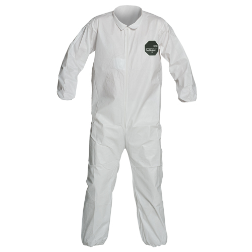 ProShield&reg; 50 Coveralls, Small, White, Microporous Groupe Belzile Dickner