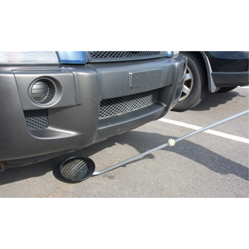 Miroir d'inspection, 8,5" dia, Ronde, Poign&eacute;e 47" Groupe Belzile Dickner