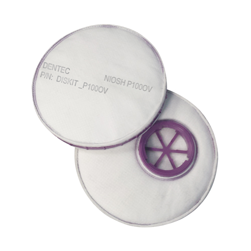 Filtre pour respirateur Diskit, Filtre contre les particules avec suppresion de vapeurs nuisibles, Vapeur organique/Filtre P100 Groupe Belzile Dickner