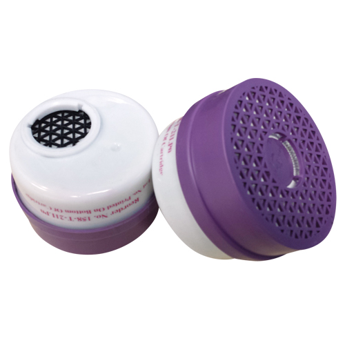 Cartouche pour respirateur, Combinaison cartouche et filtre contre les particules pour gaz/vapeurs, Gaz acide/Gaz de chlore/Filtre P100 Groupe Belzile Dickner