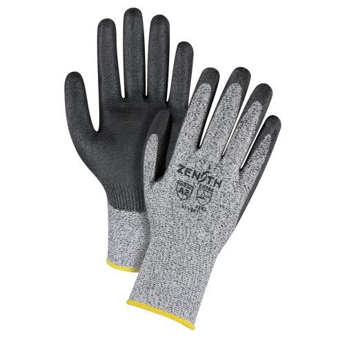 Gants &eacute;lastiques sans coutures r&eacute;sistants &agrave; la coupe, Taille T-Grand/10, Calibre 13, Rev&ecirc;tement Polyur&eacute;thane, Enveloppe en PEHP, ANSI/ISEA 105 niveau 2/EN 388 niveau 3 Groupe Belzile Dickner