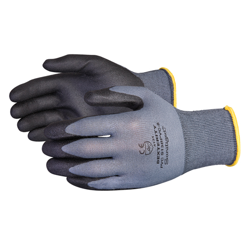Gants enduits Dexterity, 11/2T-Grand, R&ecirc;vetement PVC, Calibre 13, Enveloppe en Nylon Groupe Belzile Dickner